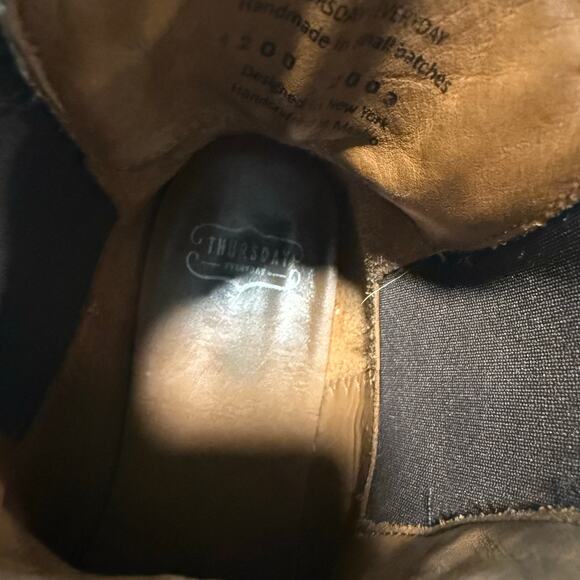 Thursday Boot Co Women's Chelsea Boot Bootie Duchess Leather Cognac Brown 9 - Picture 6 of 8